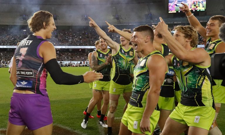 Fremantle star Nat Fyfe books in for elbow surgery after AFLX appearance