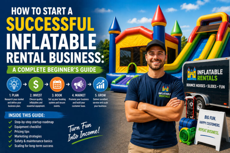 How to Start a Successful Inflatable Rental Business: A Complete Beginner’s Guide