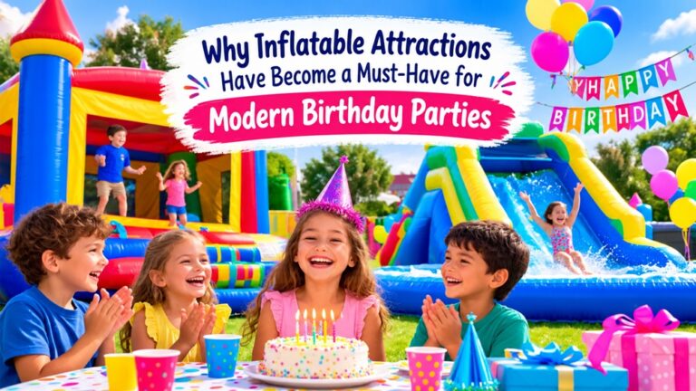 Why Inflatable Attractions Have Become a Must-Have for Modern Birthday Parties